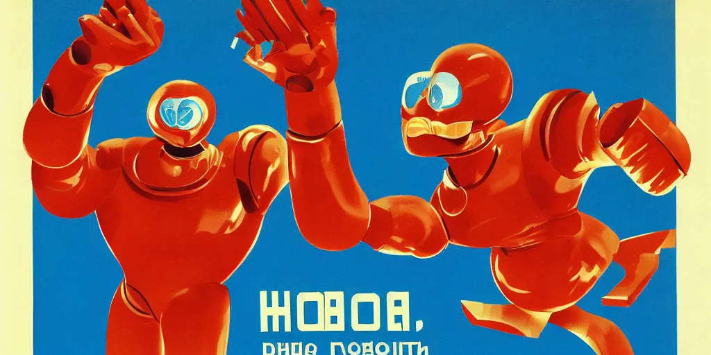 Image similar to Doctor Robotnik, soviet propaganda poster,