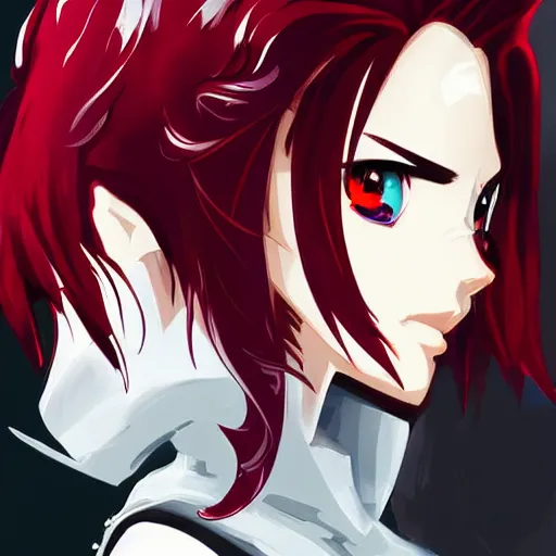 Prompt: Ruby Rose from RWBY, highly detailed, sci-fi, beautiful, anime-styled illustration, sharp focus