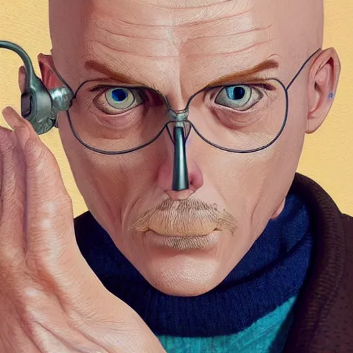 Image similar to A middle-aged Dr. Venture in real life with a hooked nose, a long gaunt face and skinny body and neck, very thin and bald, realistic, very realistic, hyperrealistic, highly detailed, very detailed, extremely detailed, detailed, digital art, oil painting, trending on artstation, headshot and bodyshot, detailed face, very detailed face, extremely detailed face, HD Quality, 8k resolution, very very detailed face, real life