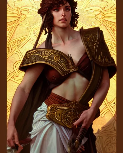 Image similar to Marcus Aurelius as fantasy D&D character, epic background, Ultra realistic illustration, intricate, elegant, highly detailed, digital painting, artstation, concept art, smooth, sharp focus, art by Artgerm and Roberto Ferris and alphonse mucha