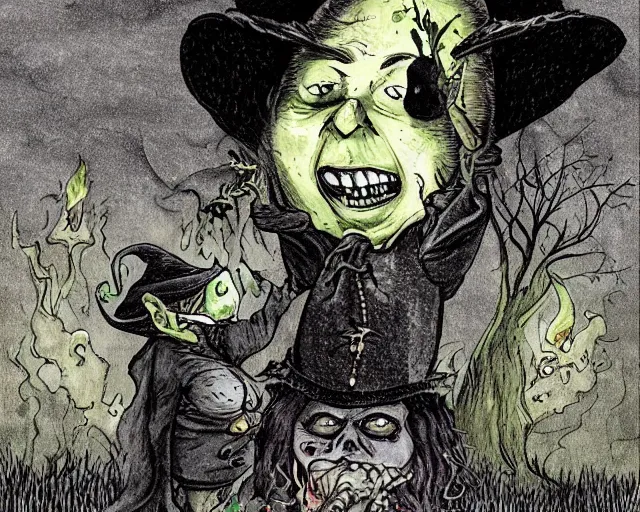 Image similar to fat smelly putrid witch smokin bong. the goblin witch is rotting. the witch burns in sunlight.!dream fat smelly putrid witch smokin bong. the goblin witch is rotting. the witch burns in sunlight.