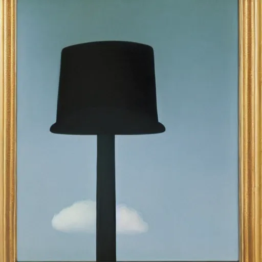 Image similar to Magritte by Edward hopper