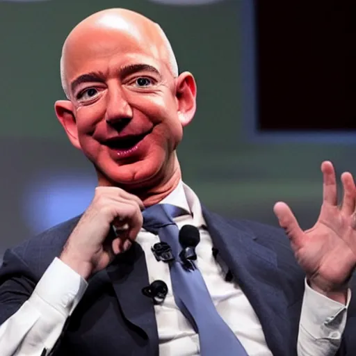 Image similar to jeff bezos troll face