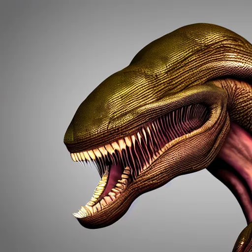 Prompt: highly detailed 3d depiction of an alien creature, maximum complexity, photorealistic