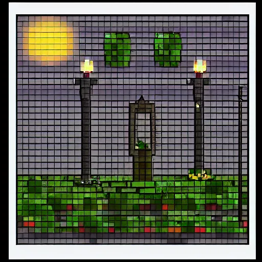 Prompt: “a ((gothic)) graveyard at night, pixel art”