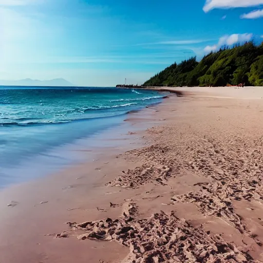 Image similar to an amazing beach photography, summer season, 8 k