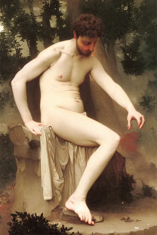 Image similar to Portrait en plein pied of a Galactic Emperor, by William Bouguereau, museum catalog,