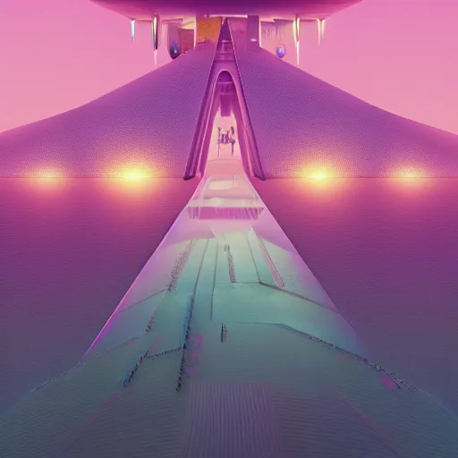 Image similar to utopia, society,, by beeple, art station, highly detailed