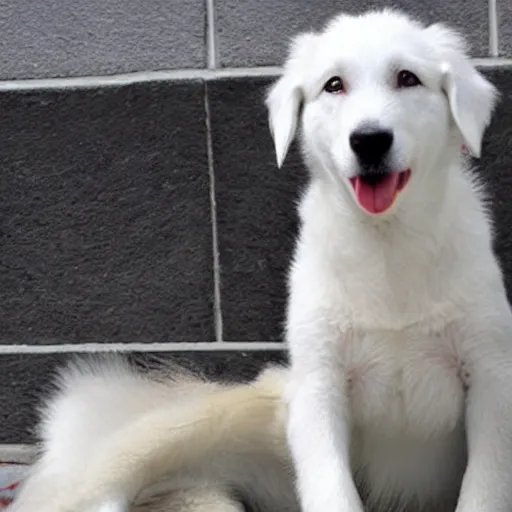 Prompt: white swiss shepherd, short hair, dog