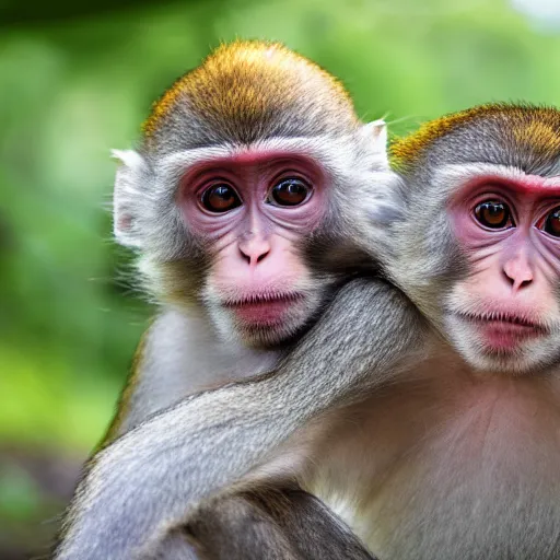 Prompt: child macaque in ukraine