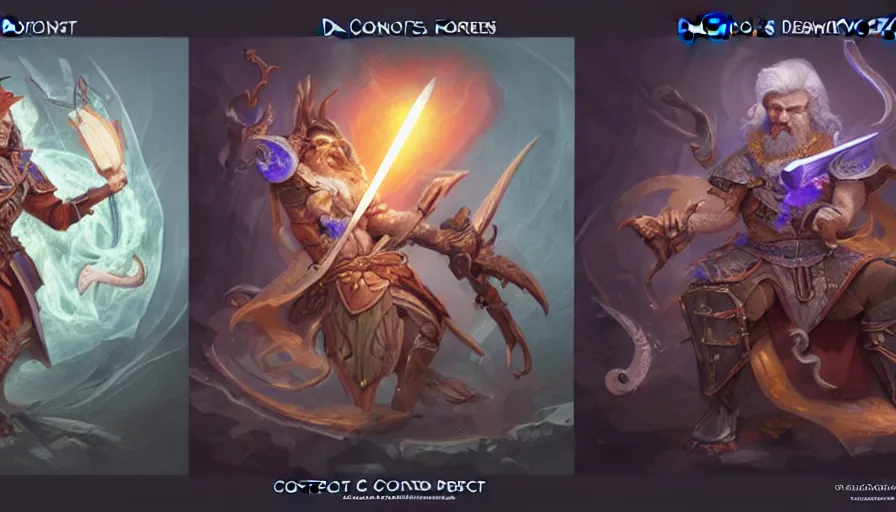 Image similar to the two complementary forces that make up all aspects and phenomena of life, by D&D Concept Artists