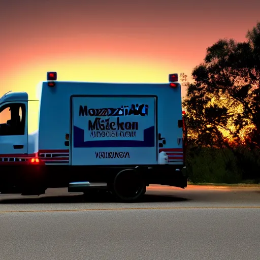 Prompt: mozzarella stick stealing a ambulance, sunset, 4 k photo, cinematic lighting,