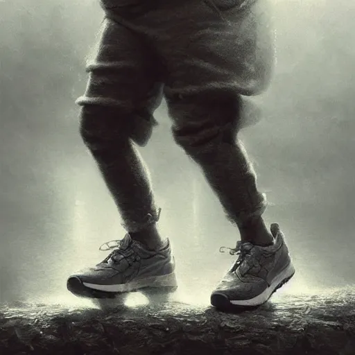 Image similar to sneakers cozy atmospheric and cinematic lighting, ultra rendered extreme realism and detail 8 k, highly detailed, realistic, refined, bautiful, fine art photography, hyper realistic, in the style of greg rutkowski, by artgerm, by gustave dore, by marco turini, photorealistic, elegant, sharp focus, majestic, award winning picture, intricate, artstation,