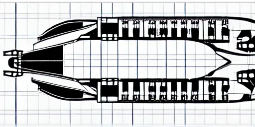 Image similar to very intricate blueprint schematics of the barbie imperial space cruiser