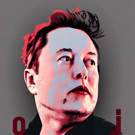 Prompt: ukiyo art of elon musk