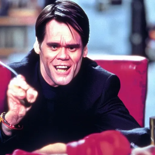 Image similar to Jim Carrey in liar liar movie still