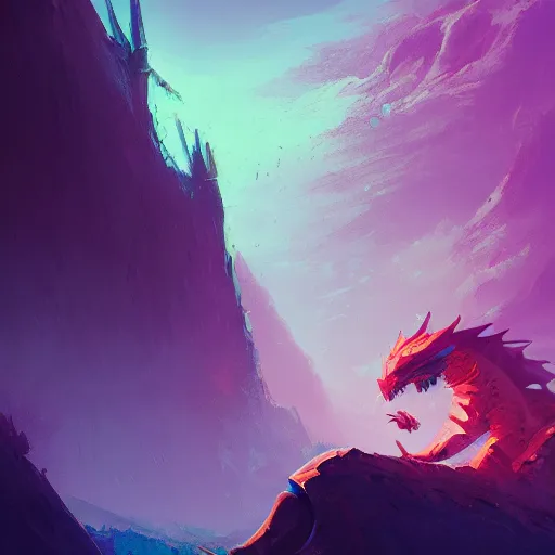 Prompt: a hero slaying a dragon, high fantasy, magical, mythical, digital art, trending on artstation, by alena aenami, by petros afshar, by anton fadeev, by anato finnstark