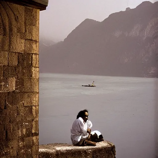 Prompt: a portrait of a character in a scenic environment by raghu rai