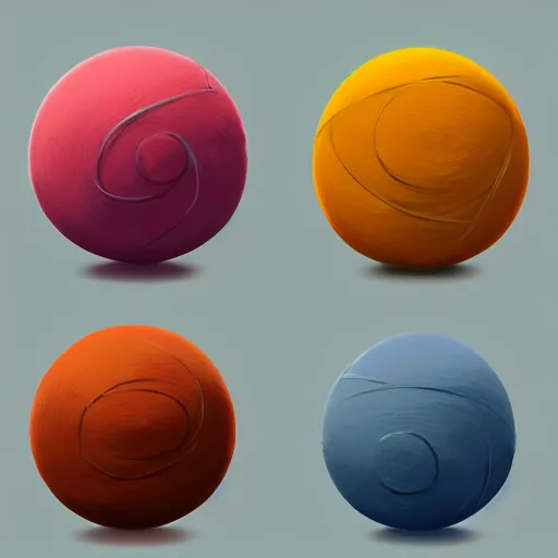 Image similar to goro fujita ilustration yarn ball of different colors by goro fujita, painting by goro fujita, sharp focus, highly detailed, artstation