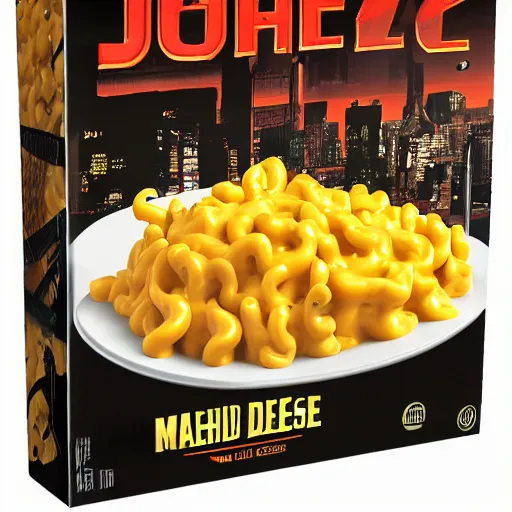 Image similar to Johny dep armored mac n' cheese, cyberpunk, cad vision