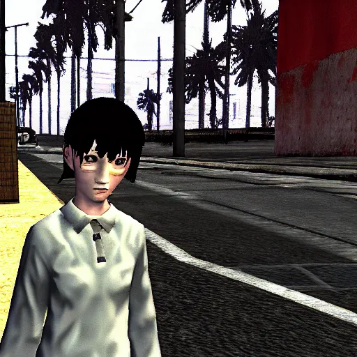 Prompt: lain in gta san andreas