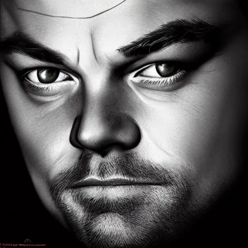 Prompt: “Leonardo DiCaprio, beautiful, highly detailed portrait, photorealistic, ultra detailed, Louise Bonnet”