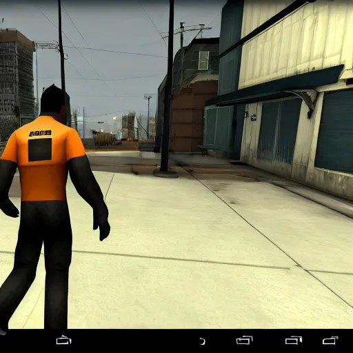 Image similar to screenshot of half - life 2 city 1 7 videogame featuring obama wearing combine uniform