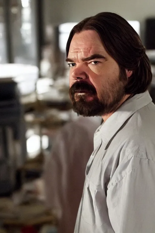 Prompt: matt berry as walter white in breaking bad, movie still, masterpiece