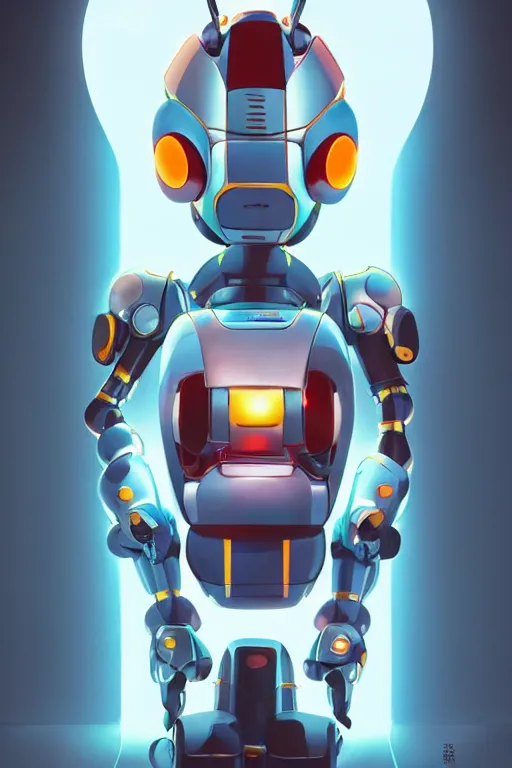 Image similar to metabots medabots medarotto medarot robot minimalist comics helmet mask neon cybereye, behance hd by jesper ejsing, by rhads, makoto shinkai and lois van baarle, ilya kuvshinov, rossdraws global illumination ray tracing hdr radiating a glowing aura