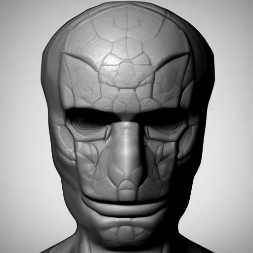 Image similar to digital enigma 3d character render. ultrafine detail. highly detailed. dynamic lighting