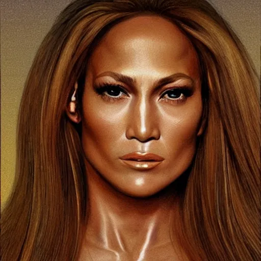 Image similar to “ jennifer lopez retro minimalist portrait by jean giraud, moebius starwatcher comic, sharp, smooth face, 8 k ”