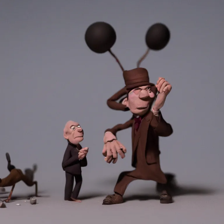 Prompt: a cinematic film still of a claymation stop motion film starring samuel l jackson, shallow depth of field, 8 0 mm, f 1. 8