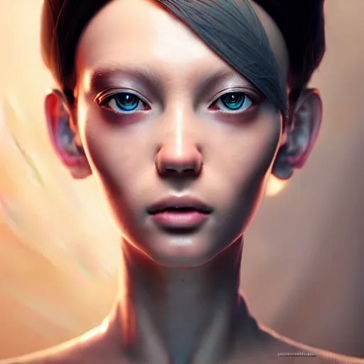 Prompt: a extremely detailed digital painting of a highly complex humanoid android woman with integrated cybernetic modifications, art by ilya kuvshinov, trending on cgsociety, computer art, ilya kuvshinov, artstation hd, artstation hq, photo realistic, hyperrealism, soft light, cinematography photo, ray tracing, unreal engine 5