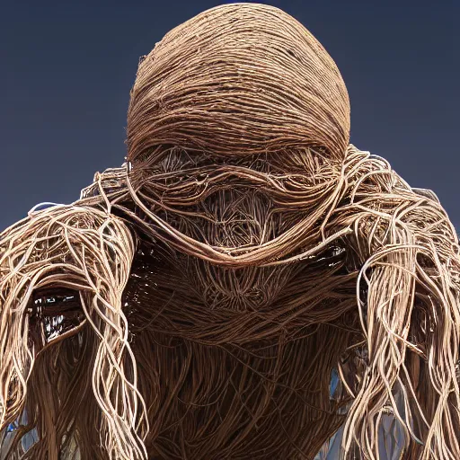 Prompt: spaghetti monster, highly detailed 8 k