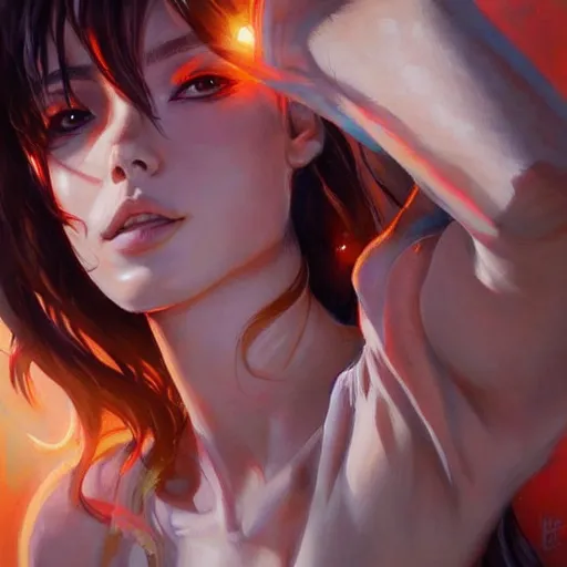 Prompt: a beautiful painting representative of the art style of artgerm and wlop and michael bay