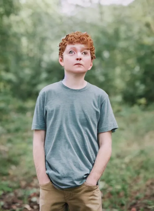 Image similar to portrait photo still of real life kyle broflovski, 8 k, 8 5 mm, f. 1 4