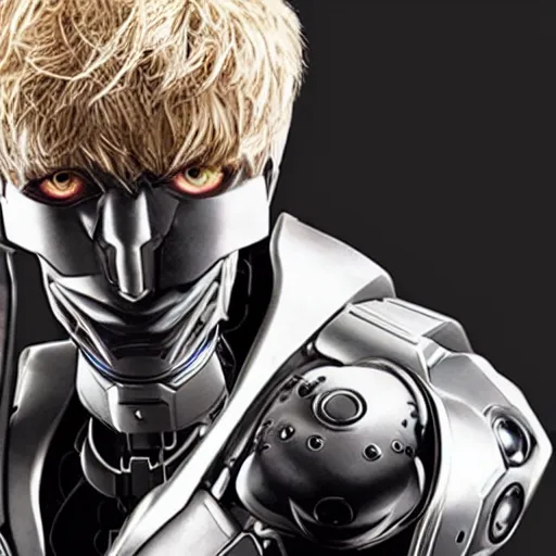 Image similar to genos cyborg real photo