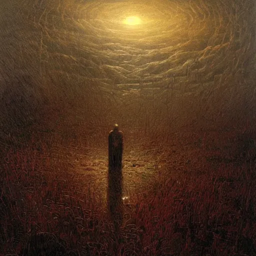 Image similar to Tribals crop circle blood rain, horror Gustave Doré Greg Rutkowski