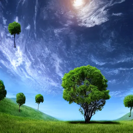 Prompt: earth is a tree, 4k, photo-realistic