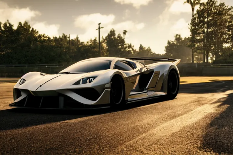 Image similar to photo wallpaper sport car gran turismo 7 forza horizon need for speed fast and furious 5 unreal engine supercar hypercar game concept car octane render, 4 khd 2 0 2 2 3 d cgi rtx style chrome reflexion global illumination ray tracing hdr arstation pixar and disney unreal