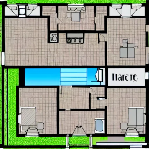 Prompt: floor plan for a house