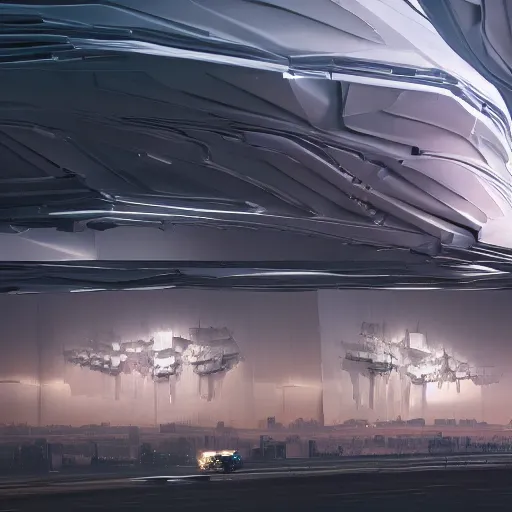 Image similar to sci-fi wall structure on the coronation of napoleon painting and digital billboard in the middle, unreal engine 5, keyshot, octane, artstation trending, ultra high detail, ultra realistic, cinematic, 8k, 16k, in style of zaha hadid, in plastic, dark, tilt shift,