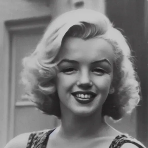 Image similar to a photo of young marilyn monroe as a girl
