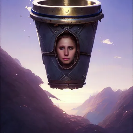 Image similar to highly detailed portrait of cooper kupp's face in the shape of a cup, unreal engine, fantasy art by greg rutkowski, loish, rhads, ferdinand knab, makoto shinkai and lois van baarle, ilya kuvshinov, rossdraws, tom bagshaw, global illumination, radiant light, detailed and intricate environment