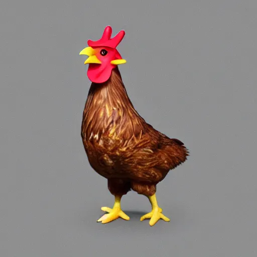 Image similar to a high quality photo of a chicken wearing a suit, realism, 8k, midjourney