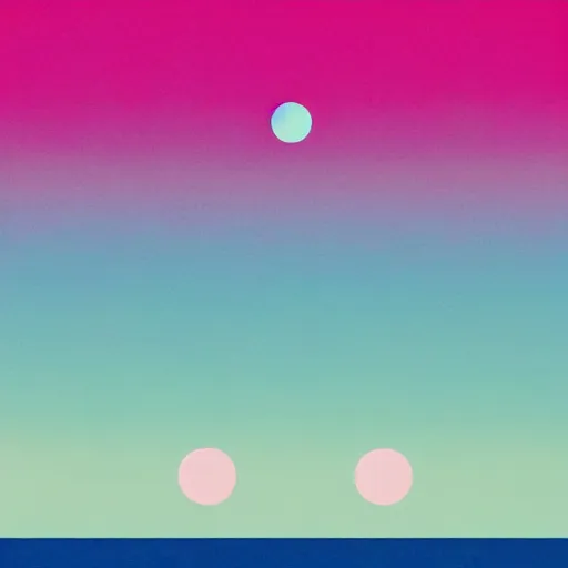 Image similar to pink dot, blue sky background