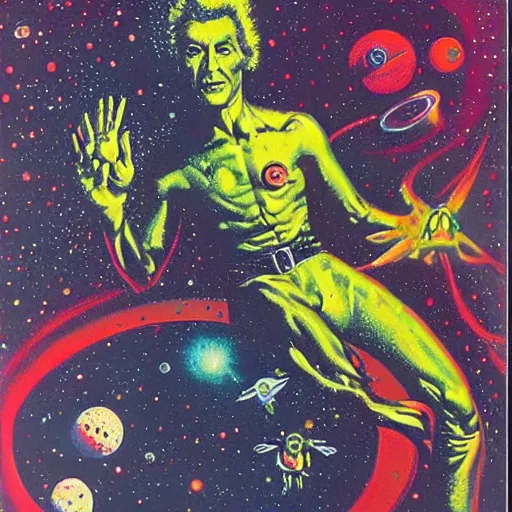 Image similar to space hallucination imagined by the artist basil gogos