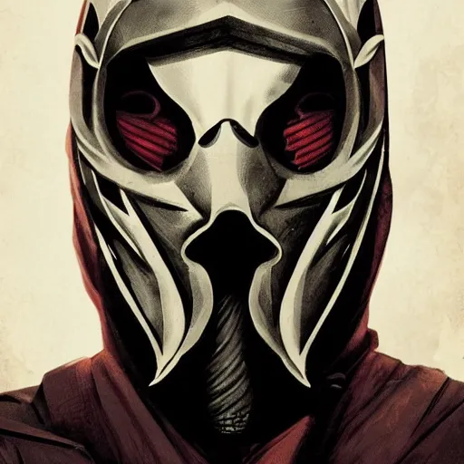 Image similar to corvo attano in mask