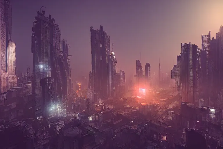 Prompt: Dhaka in the future, cyberpunk style, volumetric lighting, night, trending on artstation