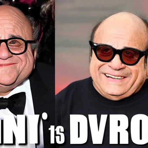 Prompt: danny devito and his cheeto